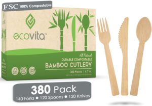 Bamboo Cutlery Gift Set That Begins With The Letter B