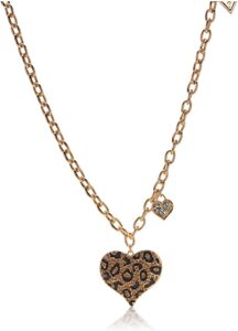 Cheetah Heart Pendant Necklace