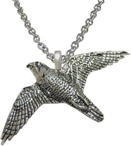 Peregrine Falcon Pendant Necklace