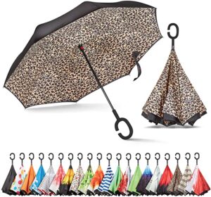 Windproof Leopard Umbrella