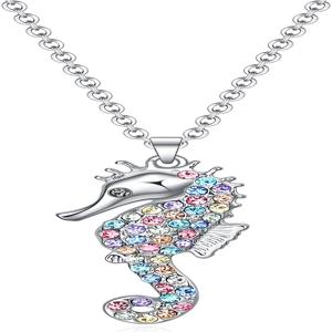 10. Rainbow Seahorse Necklace Girls Gifts-300x300